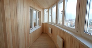 Внутренняя отделка лоджии Новый Уренгой, цена от 208 руб. м2